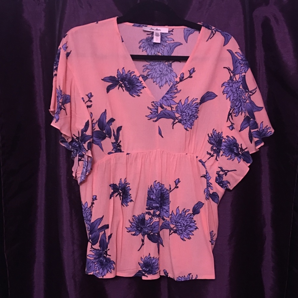 Floral babydoll top